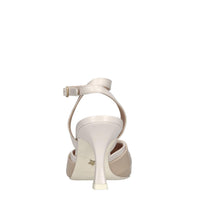 Décolleté slingback in pelle 