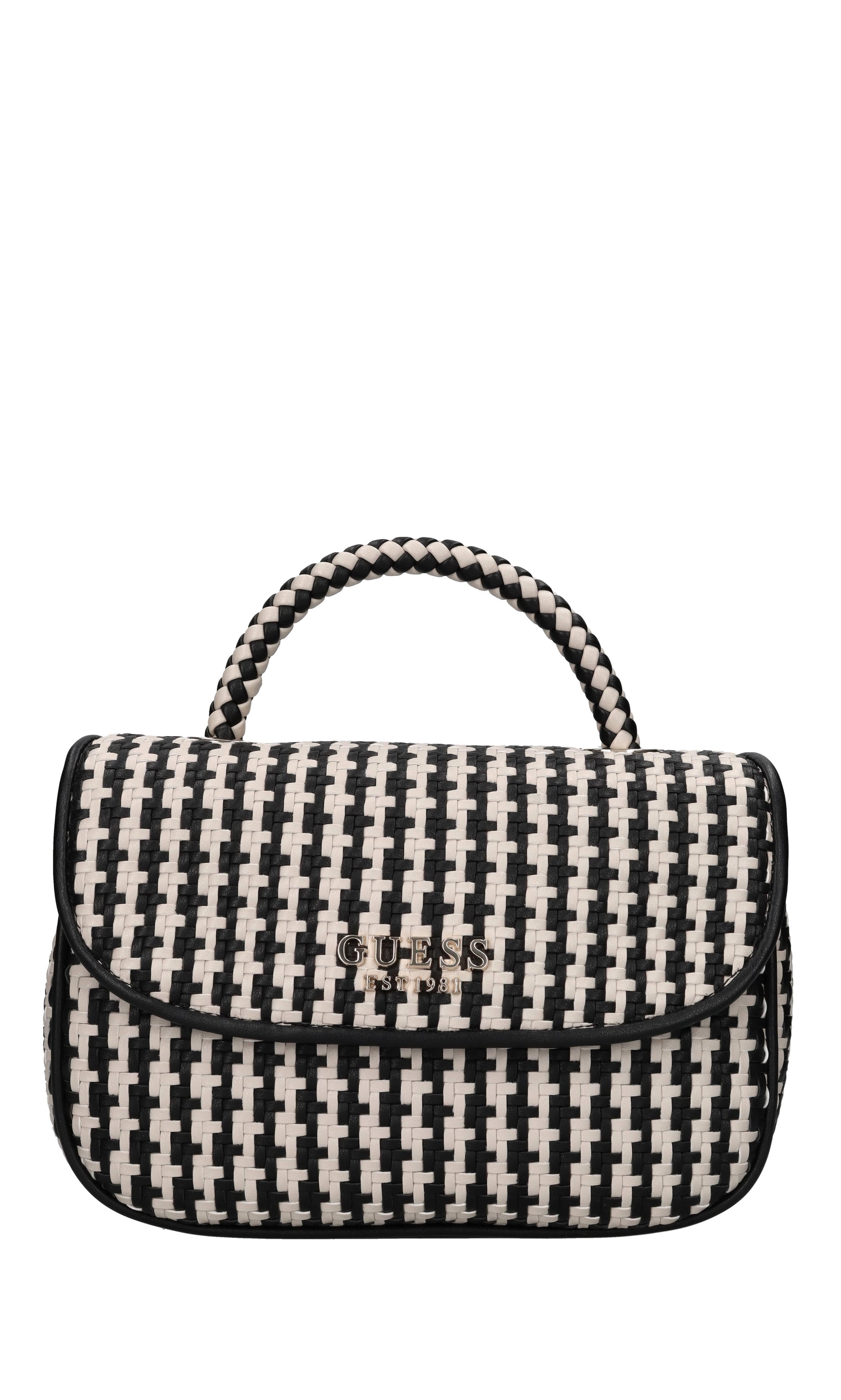 Borsa in ecopelle intrecciata 