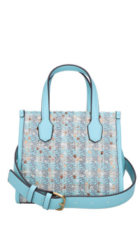 Borsa in tessuto ed ecopelle 