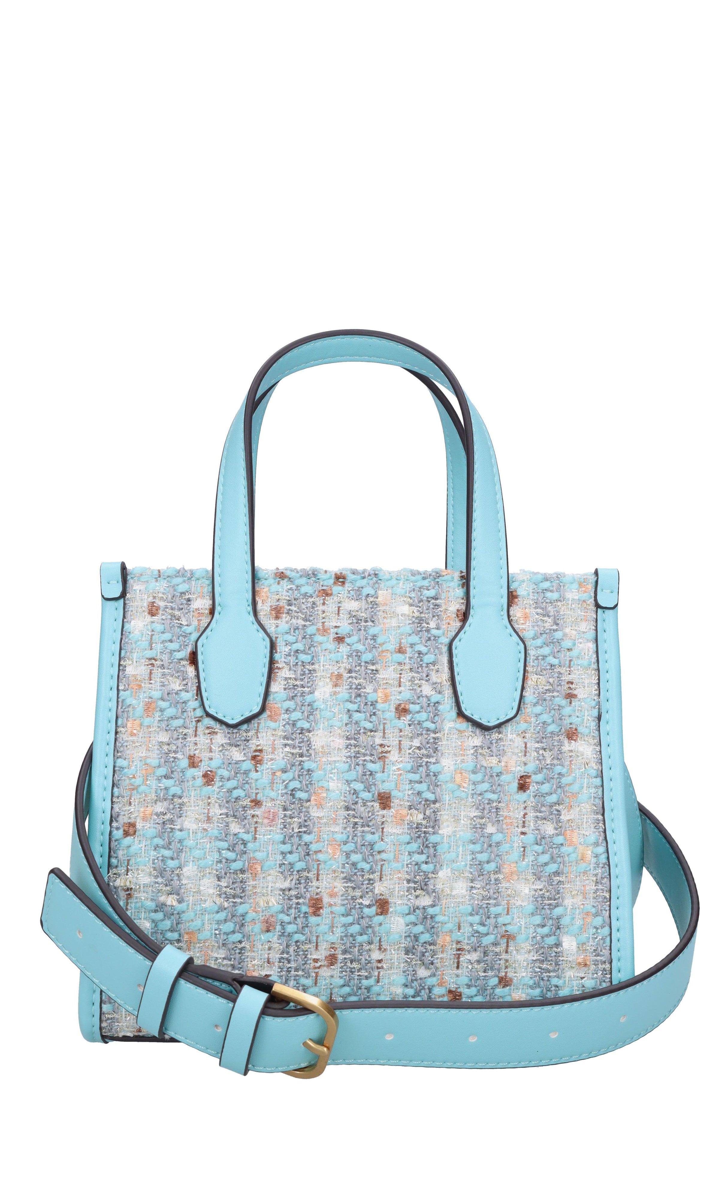 Borsa in tessuto ed ecopelle 