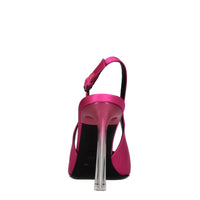 Décolleté slingback in raso 