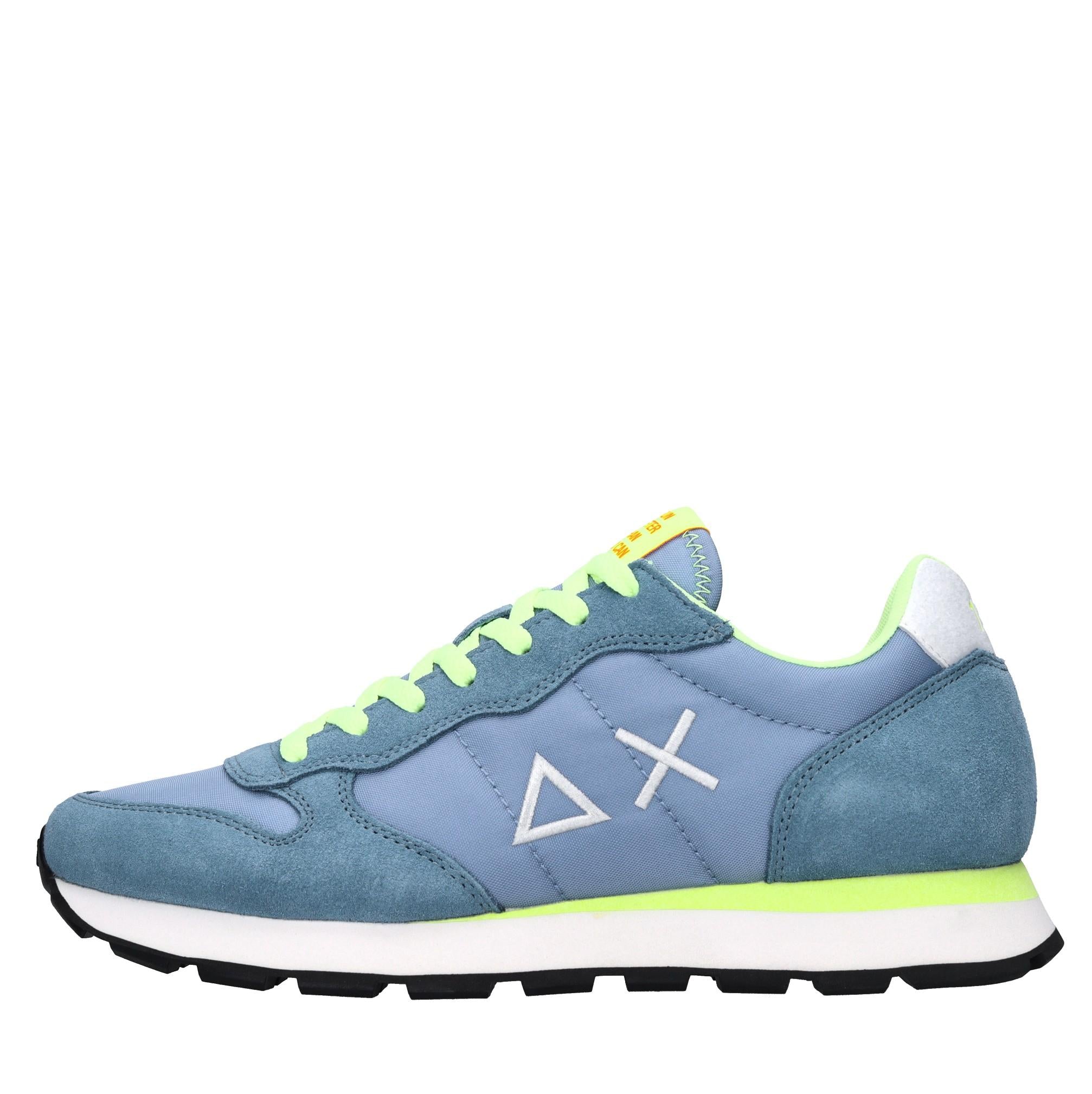 Sneakers in camoscio e tessuto 