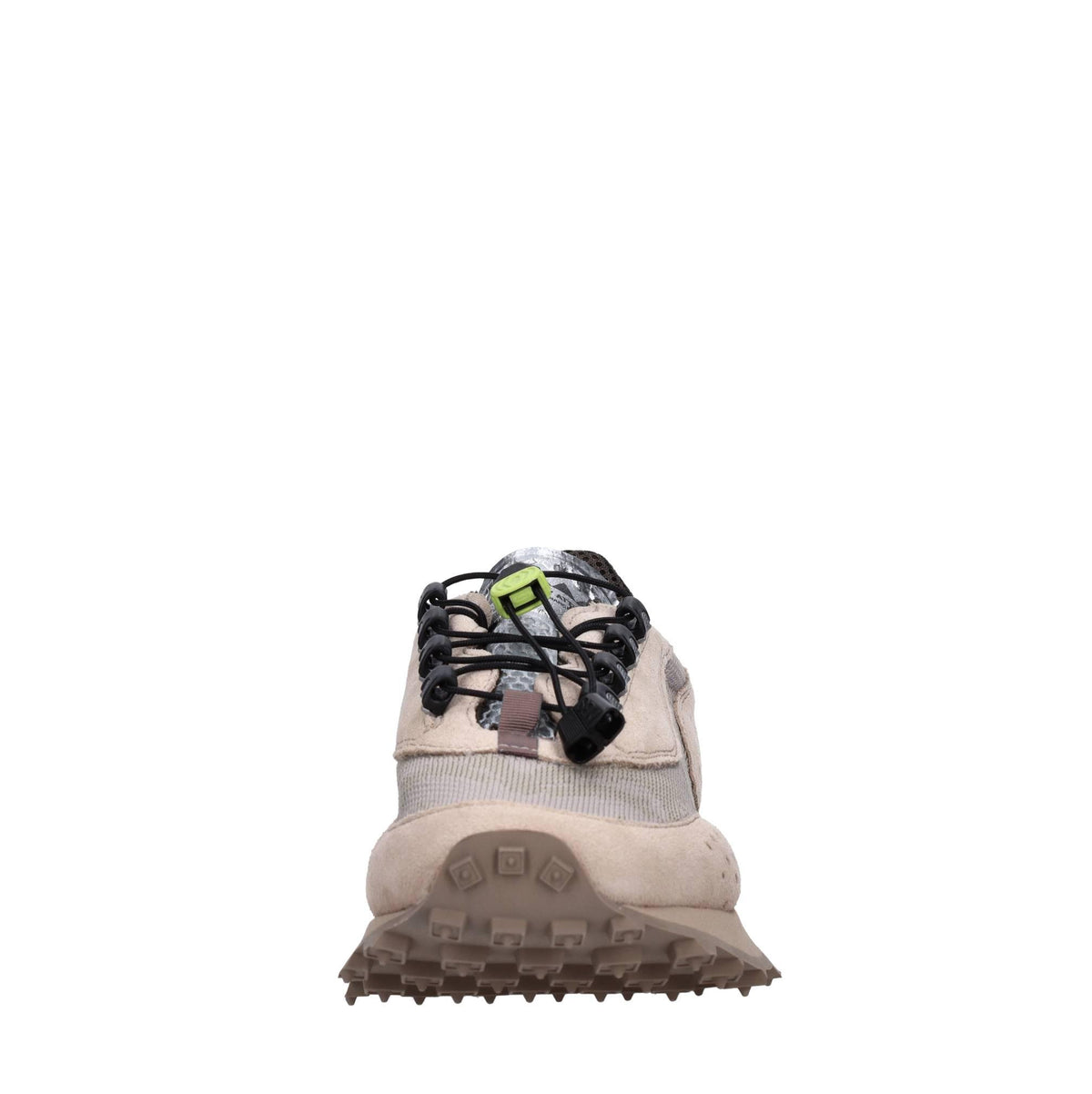 Sneakers in camoscio e tessuto 