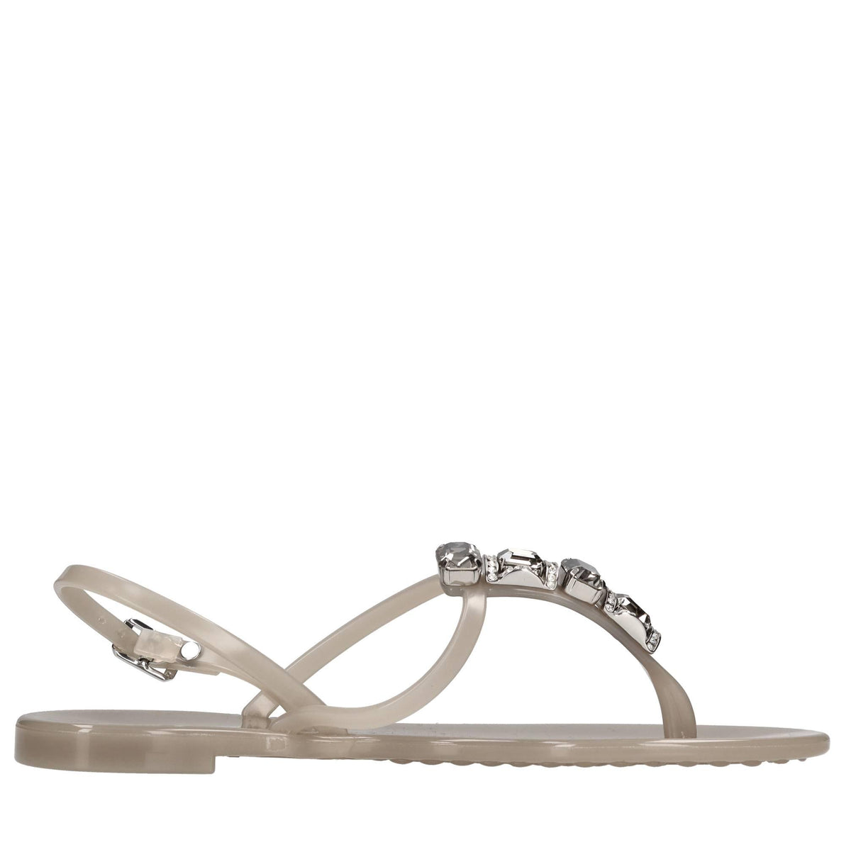 Sandali flat Jelly in PVC  e Swarovski 