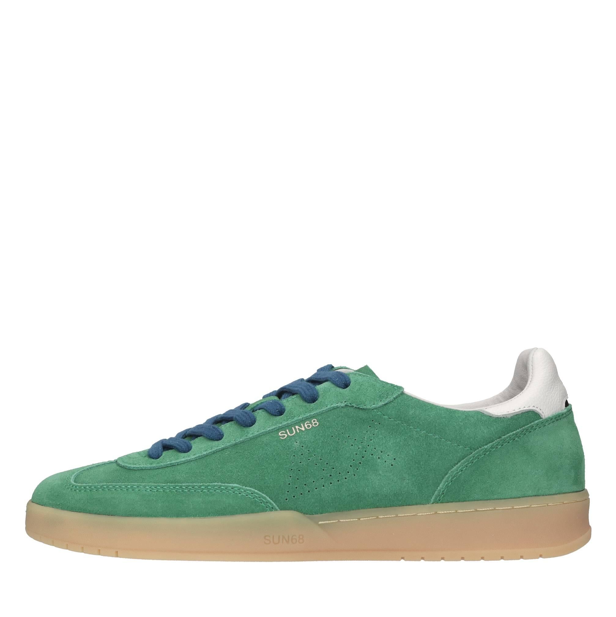 Sneakers in camoscio ed ecopelle 