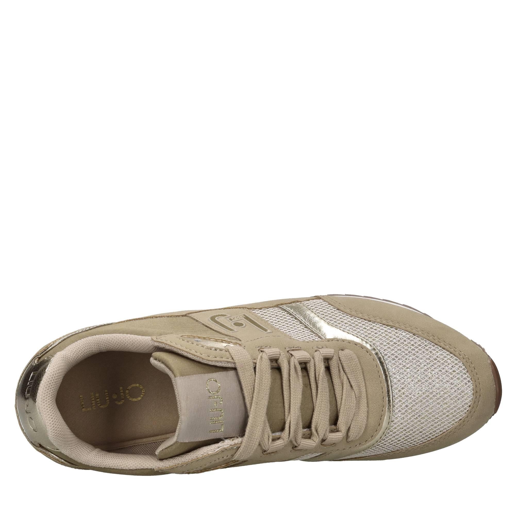 Sneakers in ecopelle e tessuto 