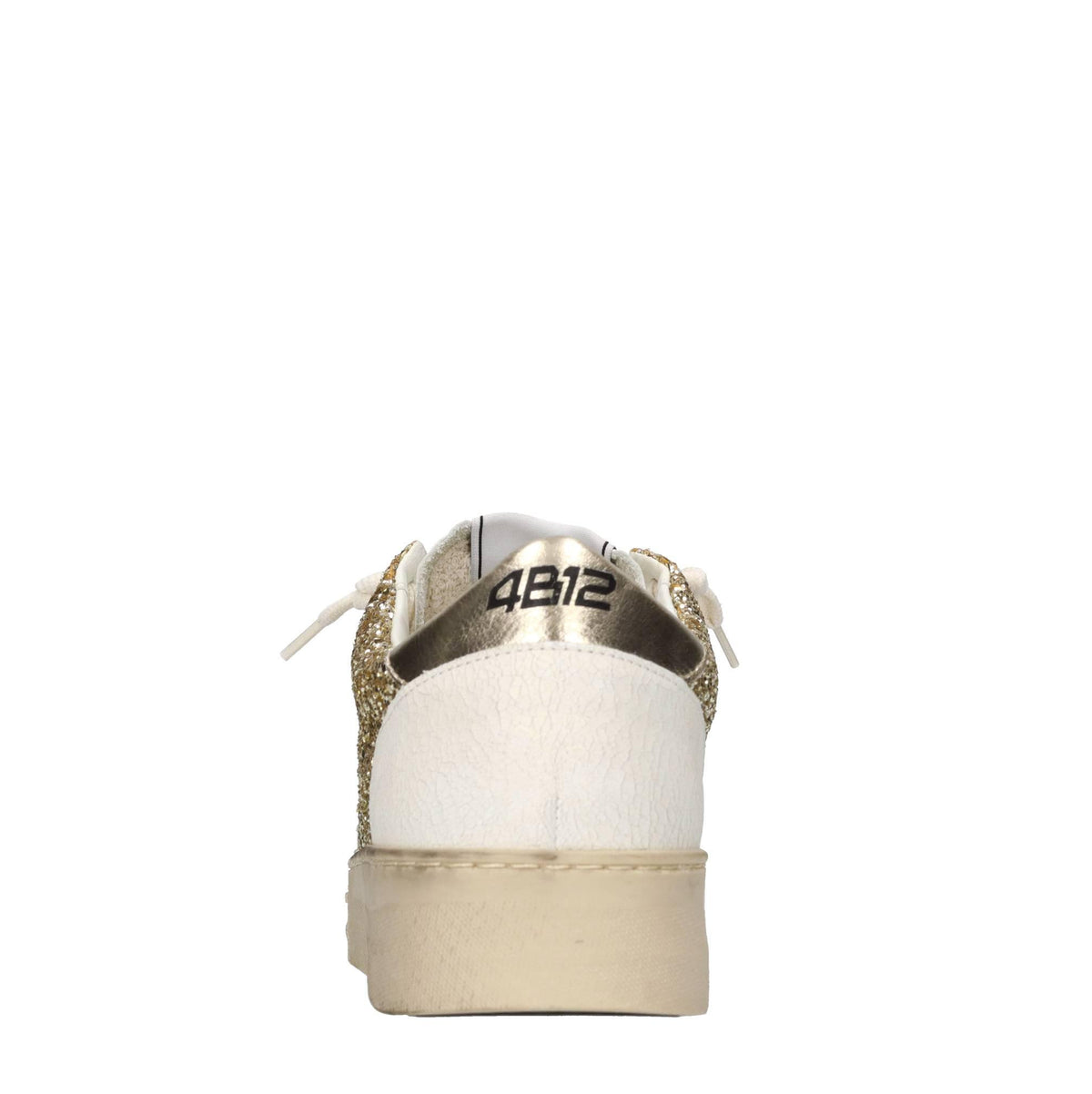 Sneakers in pelle e glitter 