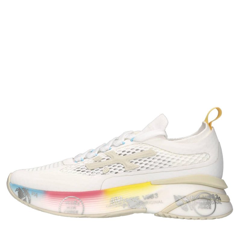Sneakers in tessuto ed ecopelle 