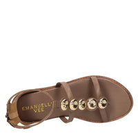 Sandali flat in pelle 