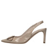 DEL CARLO Décolleté slingback in pelle lucida