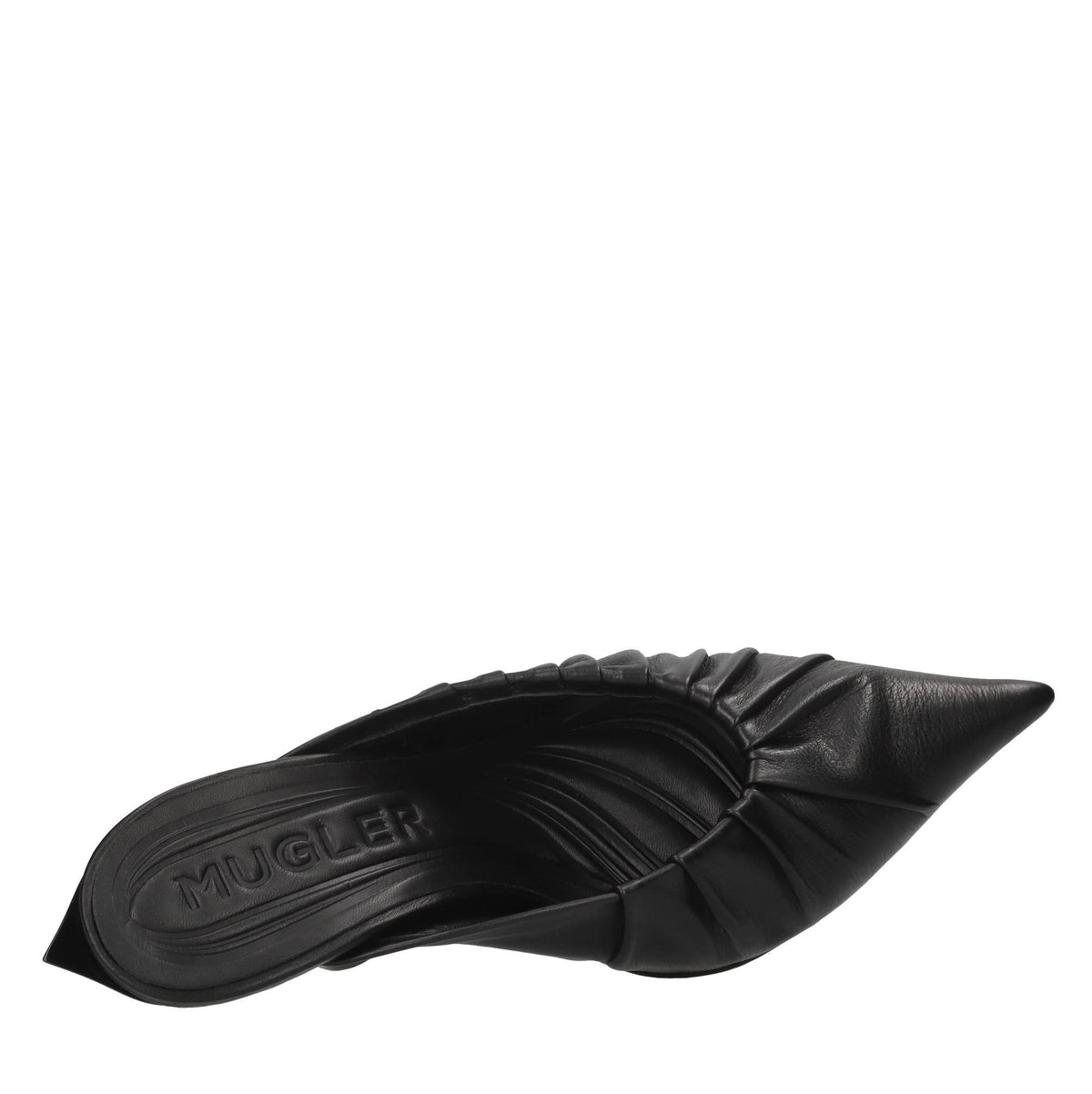 Sabot Draped in pelle 