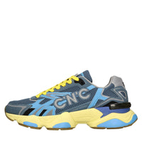 Sneakers in ecocamoscio e tessuto 