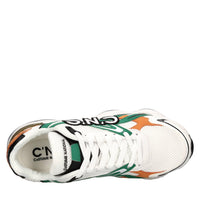 Sneakers in camoscio e tessuto 