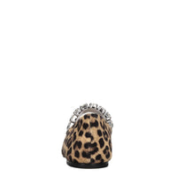 Ballerine Modello Crystal Ballet in pelle scamosciata con stampa effetto leopardo 