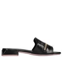 Mules in pelle lucida 