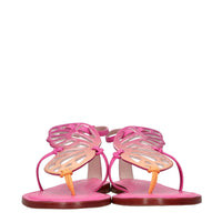 Sandali flat modello BUTTERFLY FLAT in pelle 