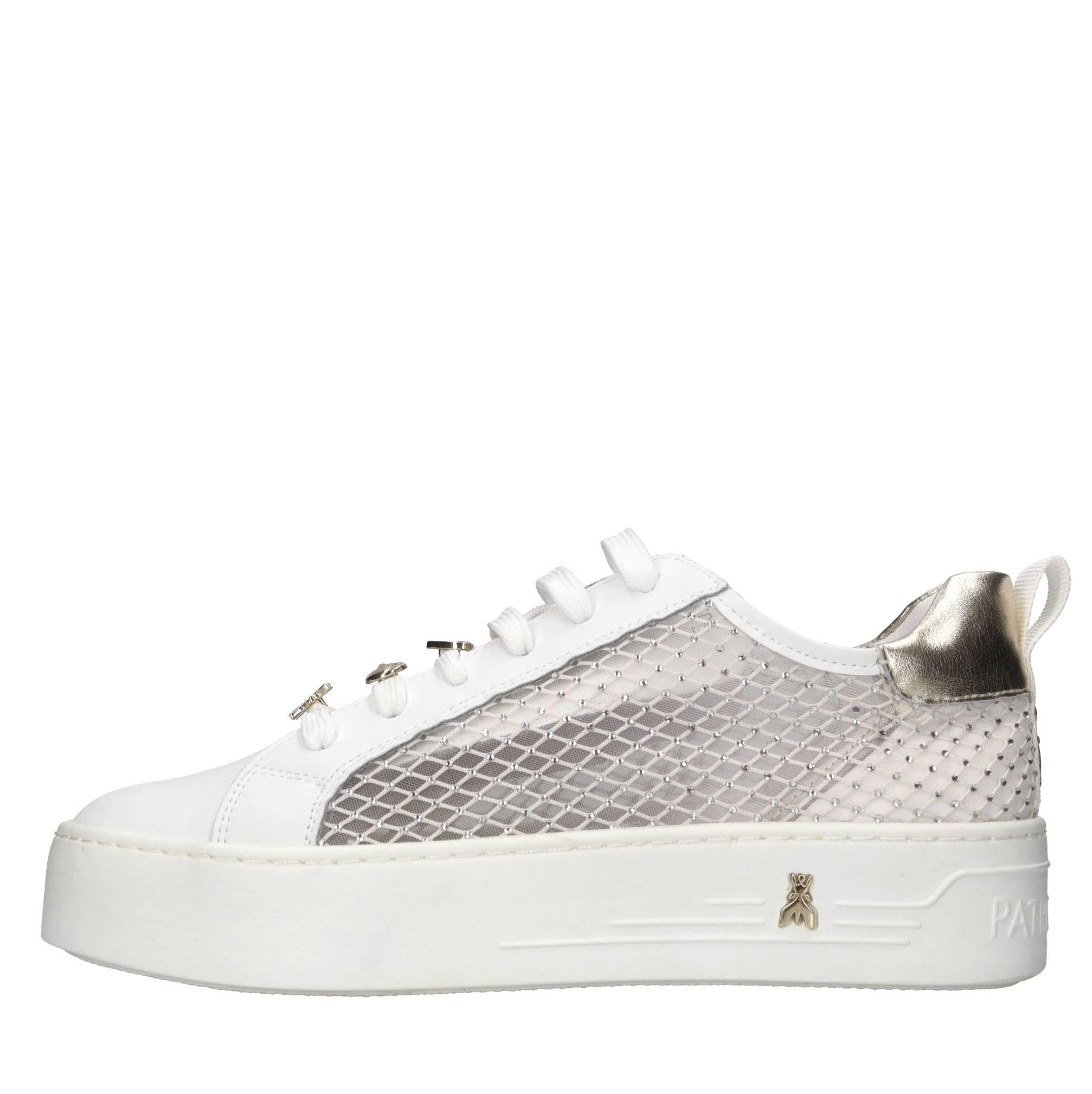 Sneakers in pelle e tessuto 