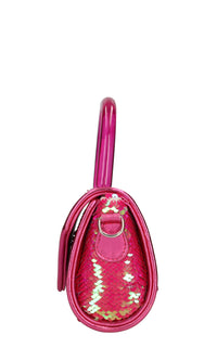 Borsa mini Cookie in tessuto e paillettes 