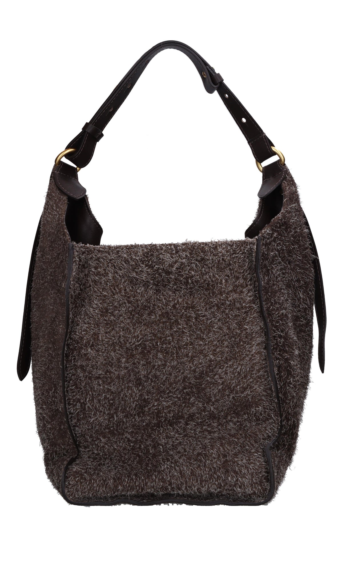 Borsa in camoscio e pelle 