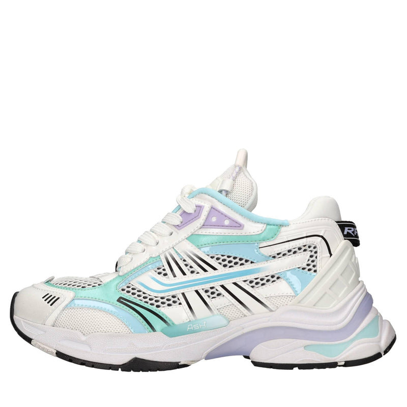 Sneakers modello Race in pelle e tessuto 