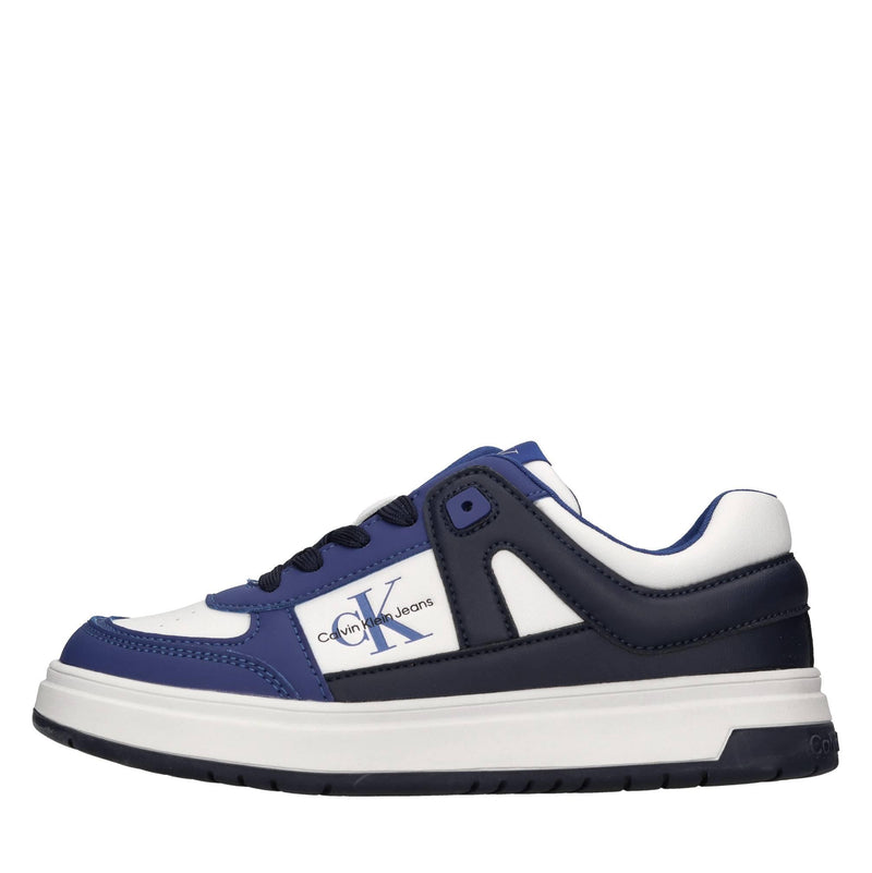 Sneakers in ecopelle e tessuto 