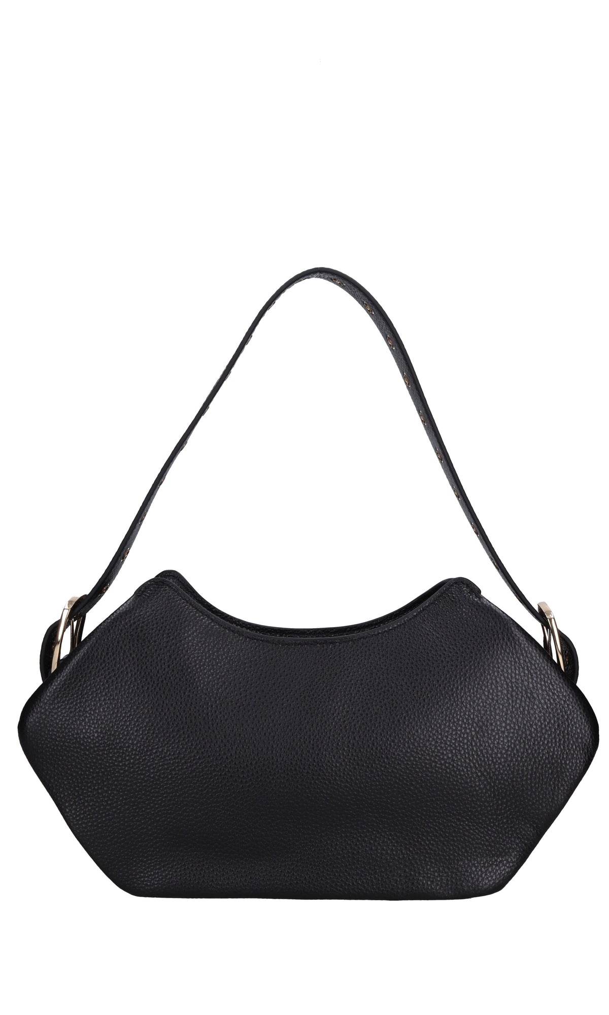 Borsa Rock pocket in pelle martellata 