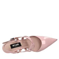 Décolleté slingback in vernice 