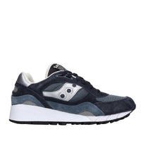 Sneakers in camoscio e tessuto 