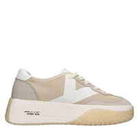 Sneakers in camoscio e tessuto 