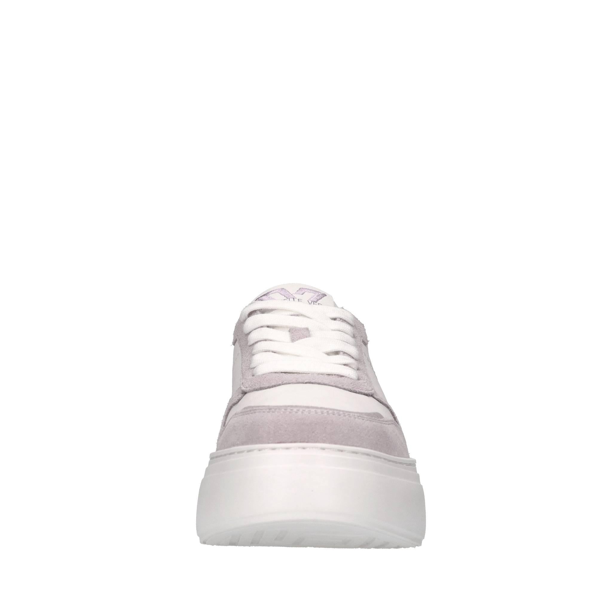 Sneakers in pelle e tessuto 