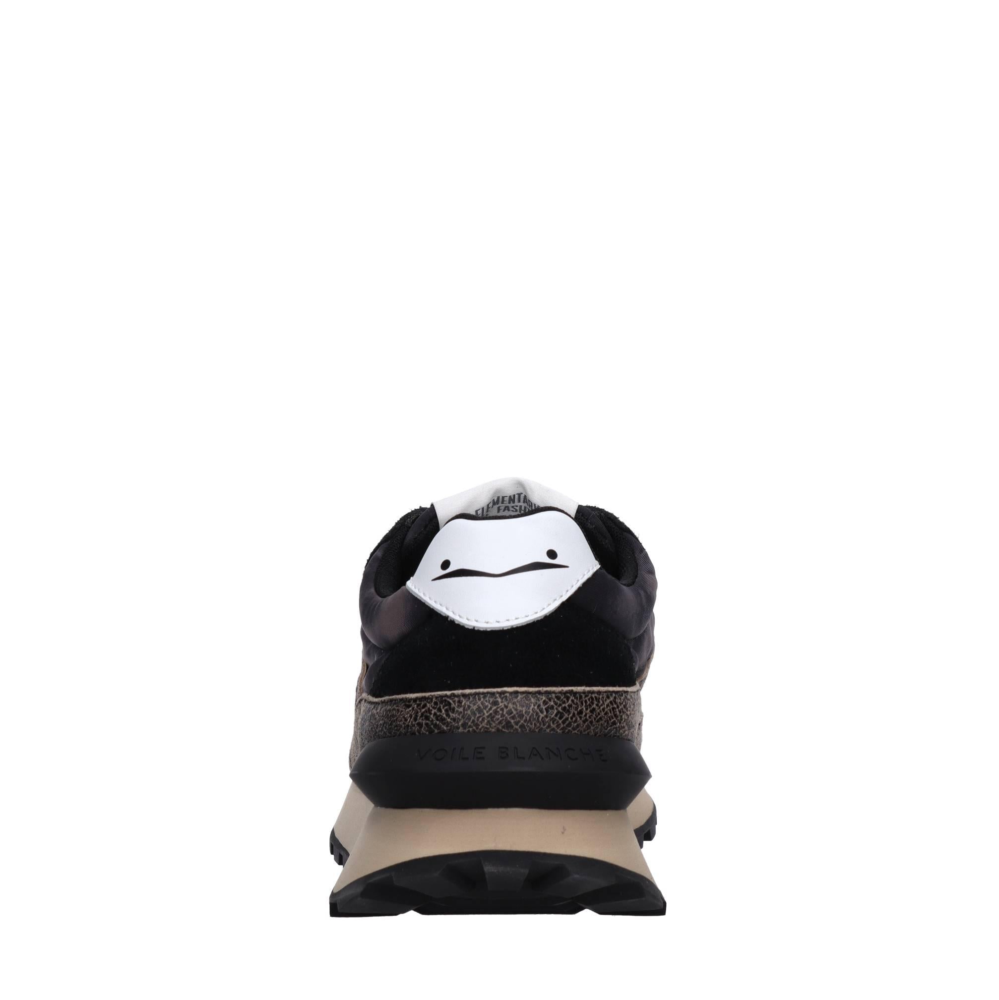 Sneakers in camoscio pelle e tessuto 