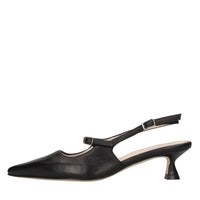 Décolleté slingback in pelle 