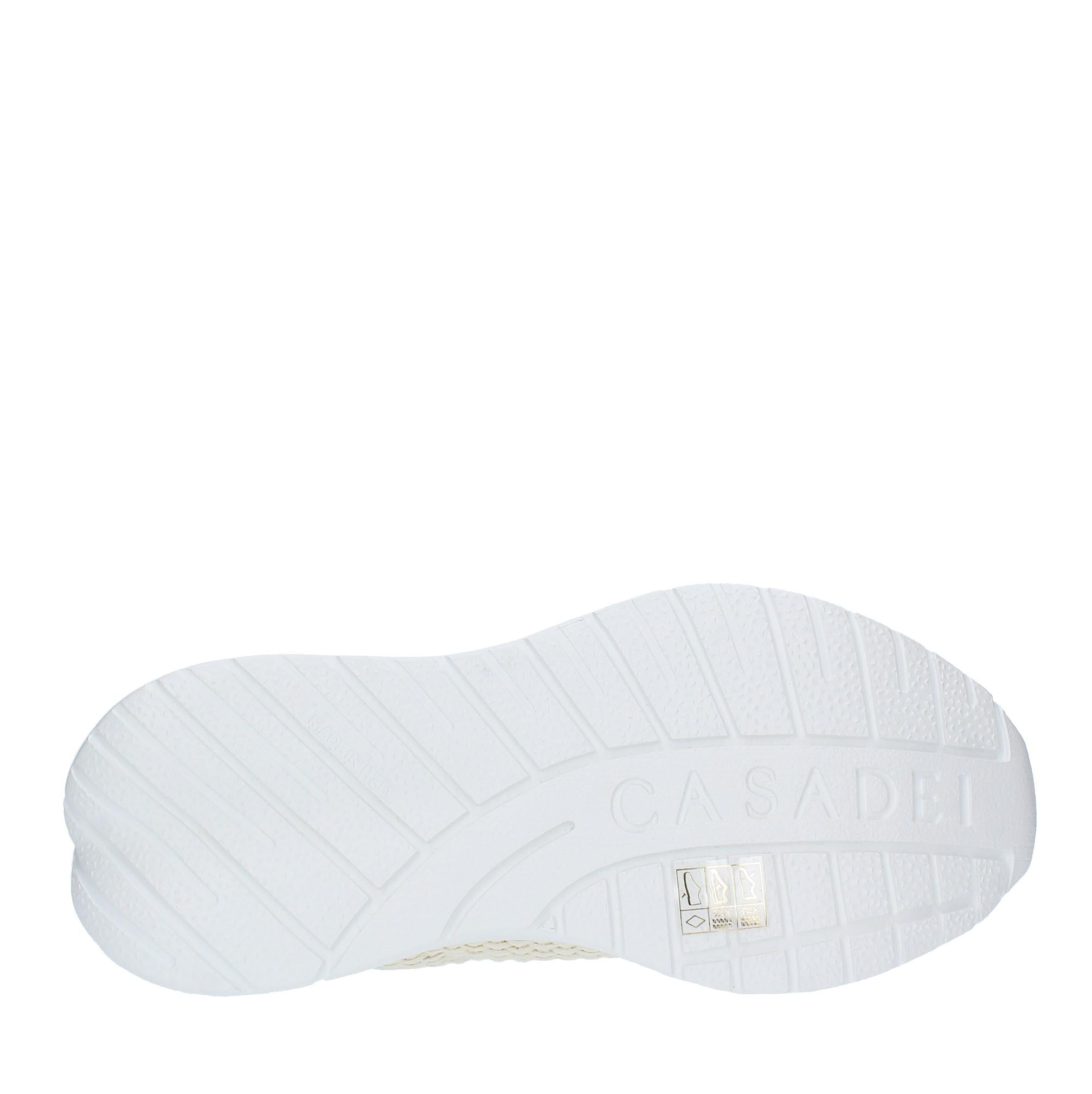 Sneakers CASADEI modello MIA in pelle e rafia 