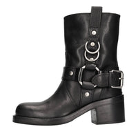 Stivaletti biker in pelle 