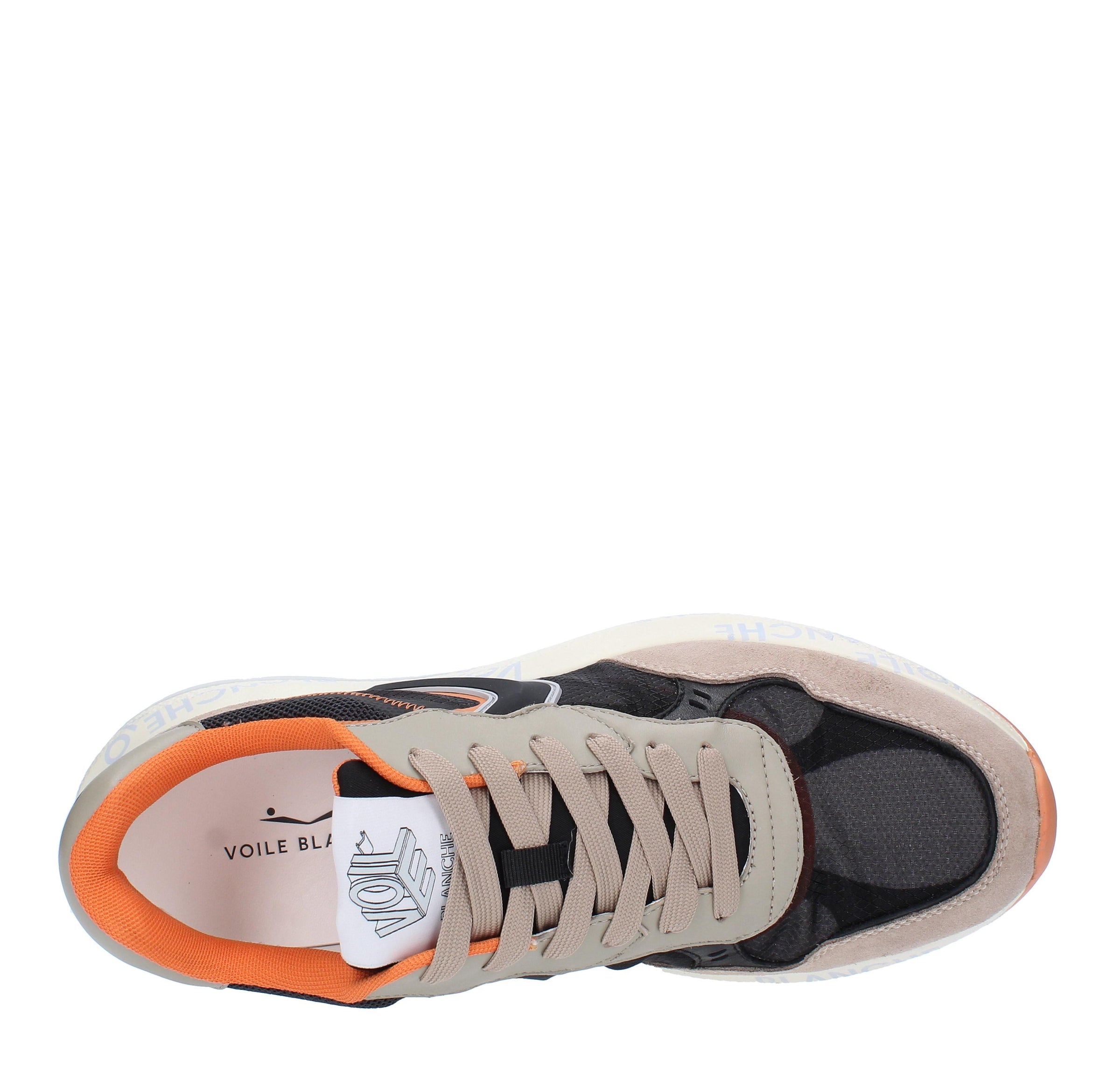 Sneakers VOILE BLANCHE modello SHINE in camoscio pelle e tessuto 