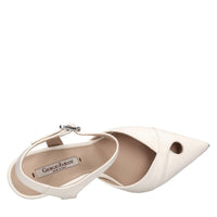 Décolleté slingback in pelle 