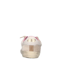 Sneakers in pelle e tessuto 