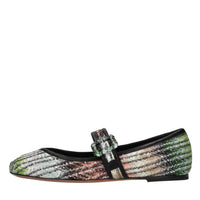 Ballerine Jean in tessuto e paillettes 