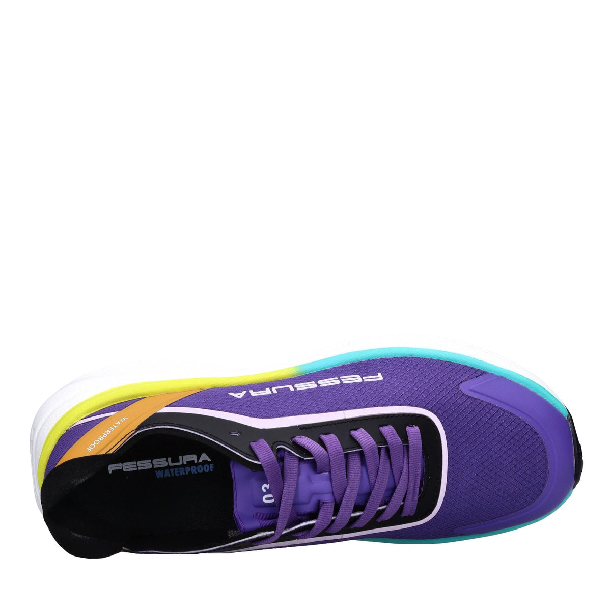 Sneakers in ecopelle e tessuto 