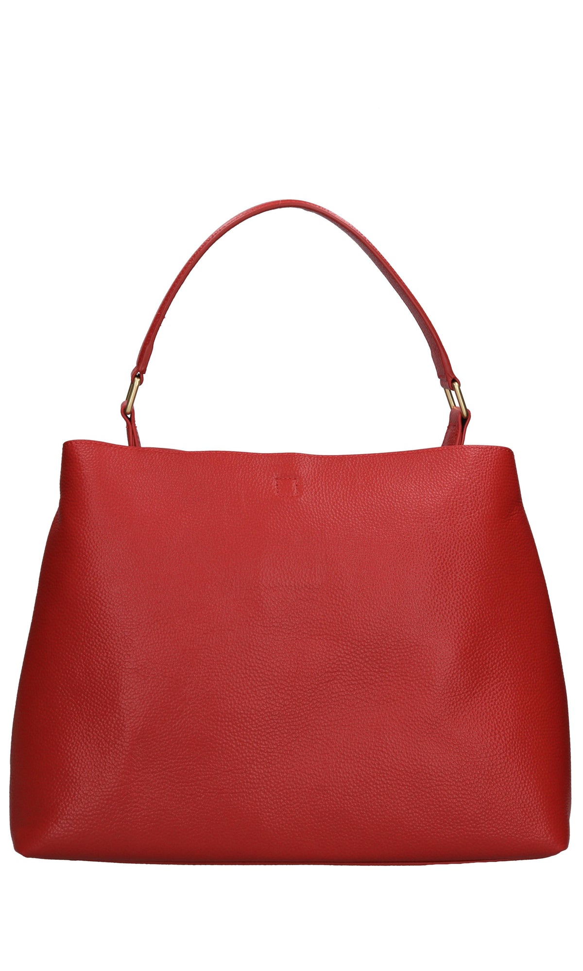 Borsa drilled logo hook in pelle 