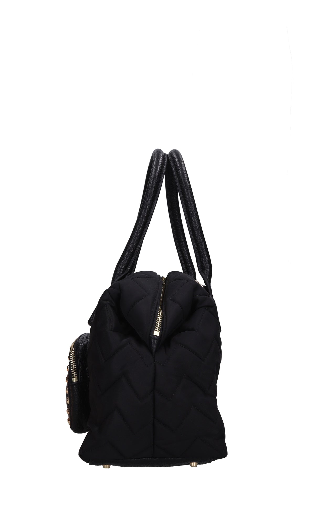 Borsa Dark Wave in ecopelle e tessuto 