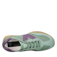 Sneakers in camoscio ecopelle e tessuto 