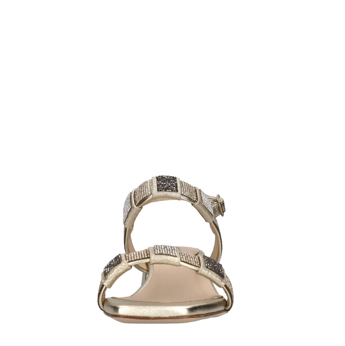 Sandali in pelle e strass 