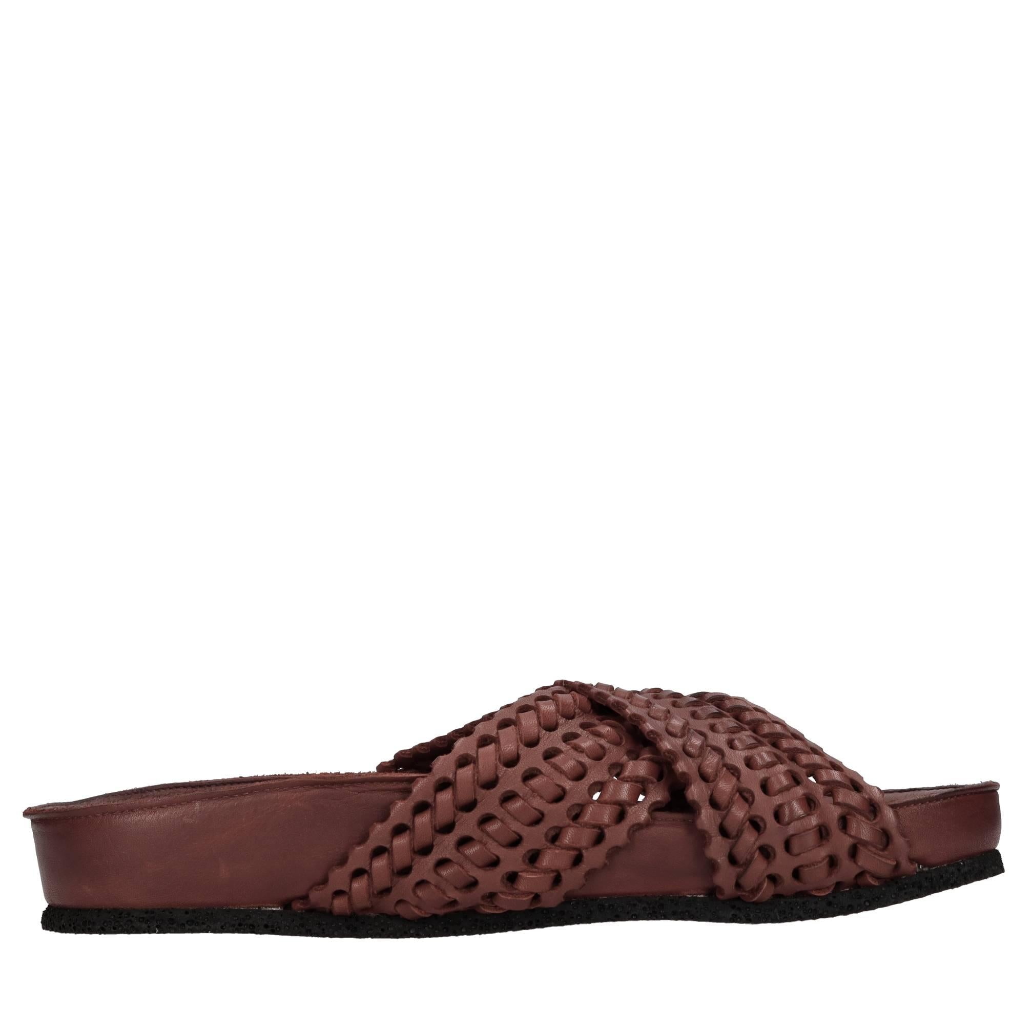 Mules in pelle 