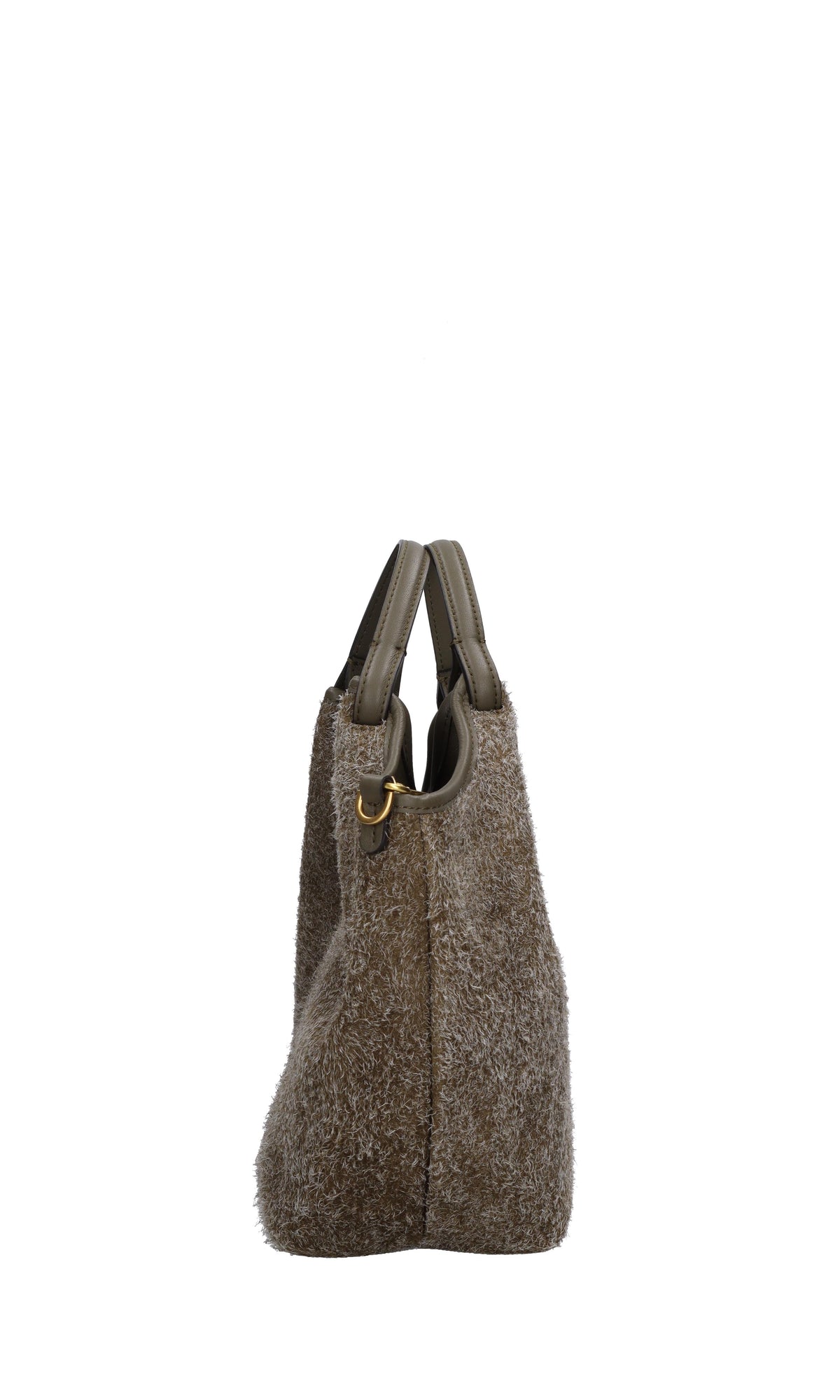 Borsa in camoscio e pelle 