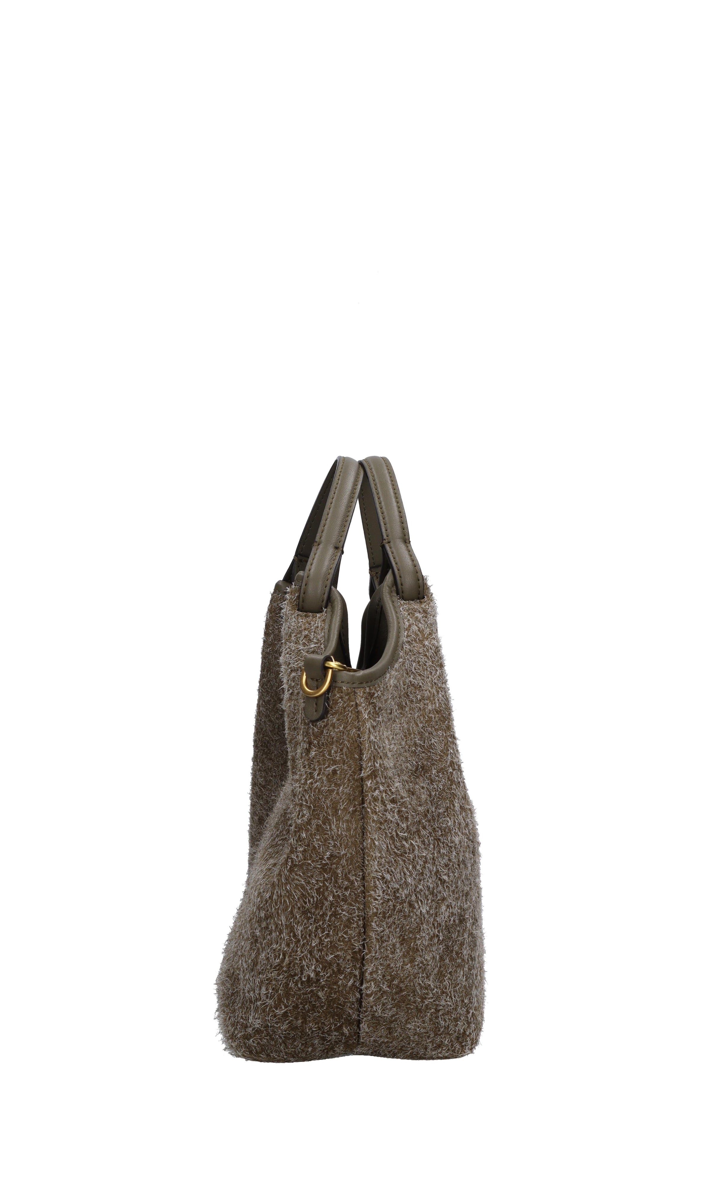 Borsa in camoscio e pelle 