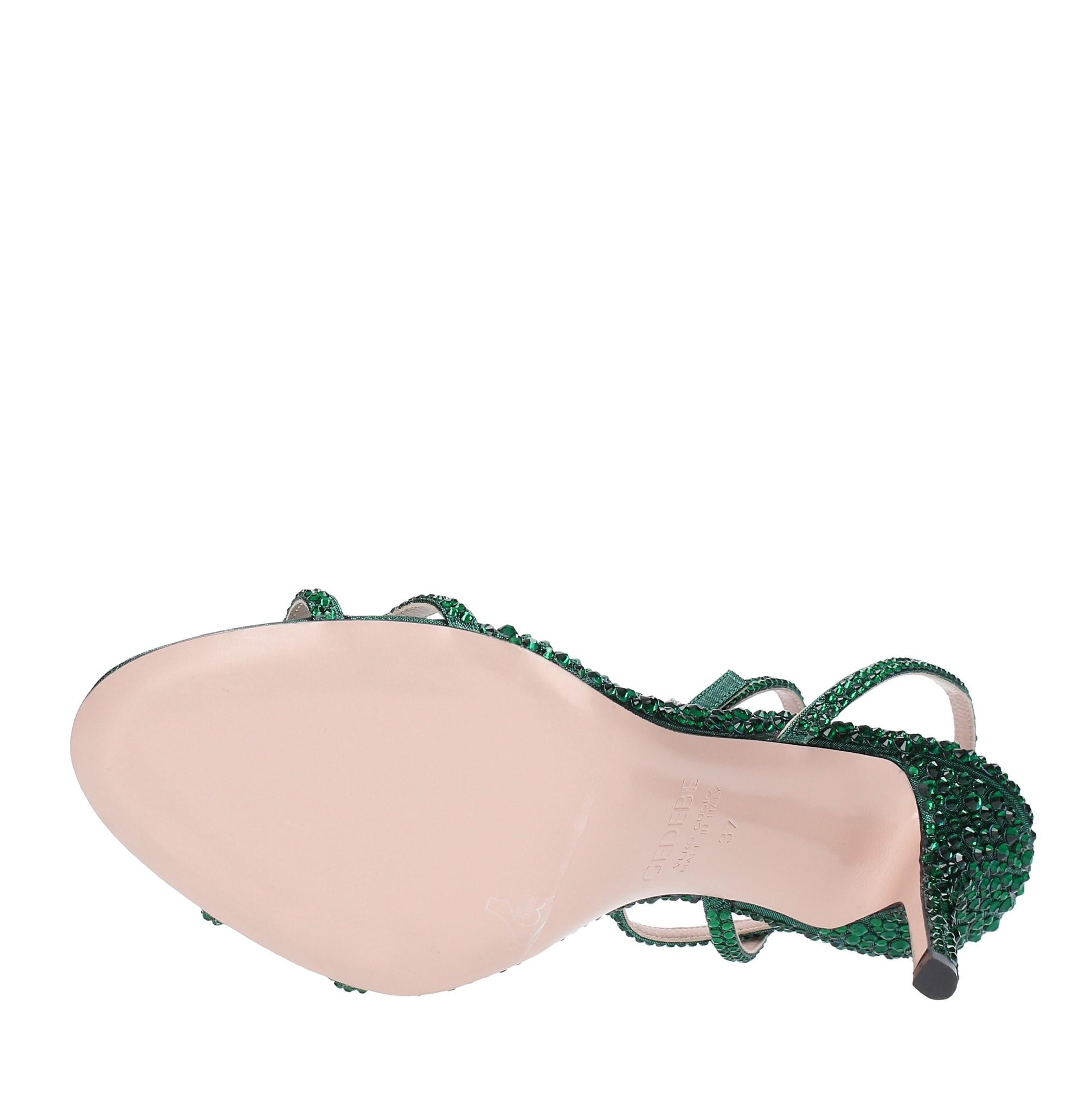 Sandali in raso e strass 
