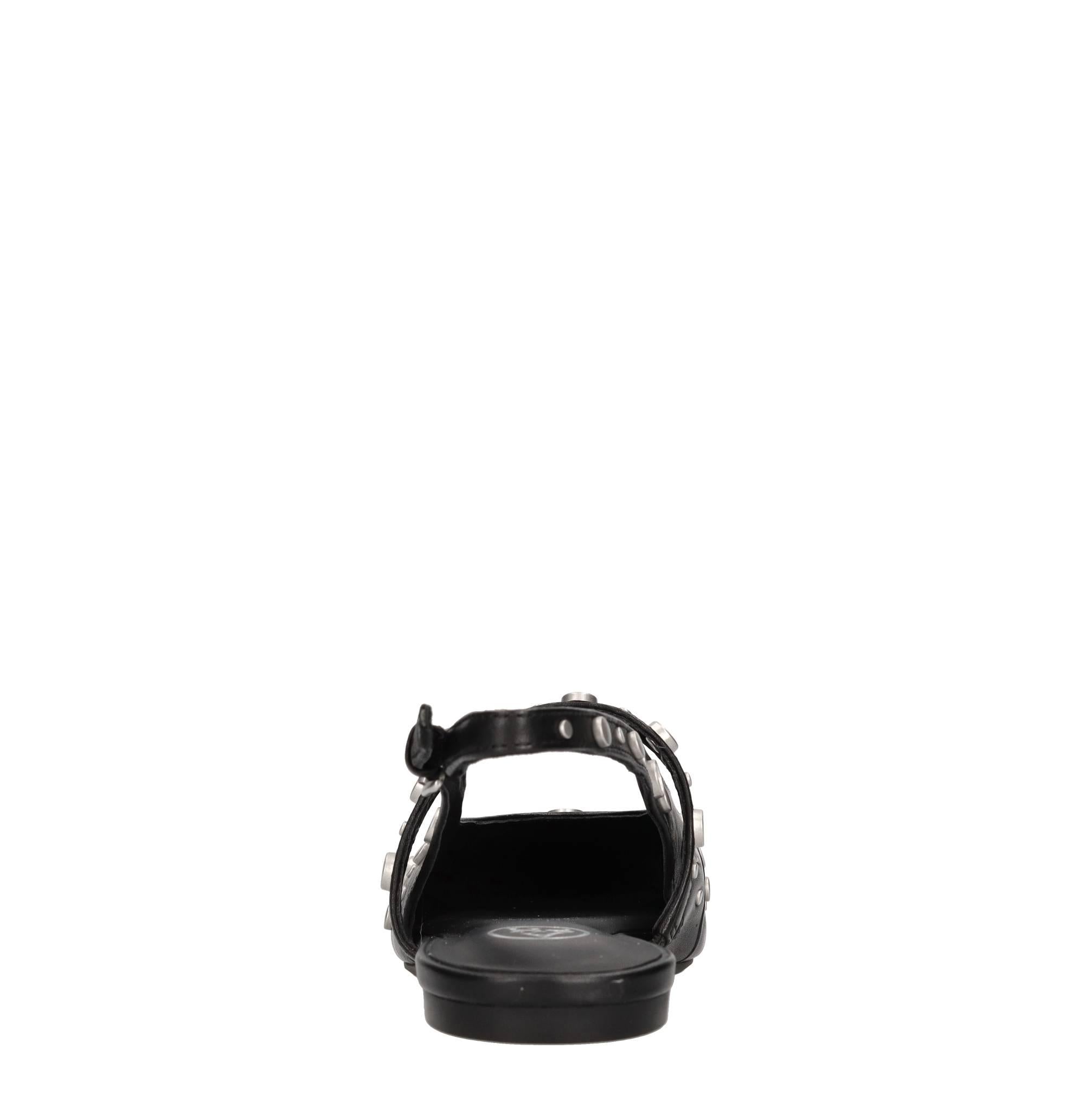 Ballerine slingback Brenda in pelle e borchie 