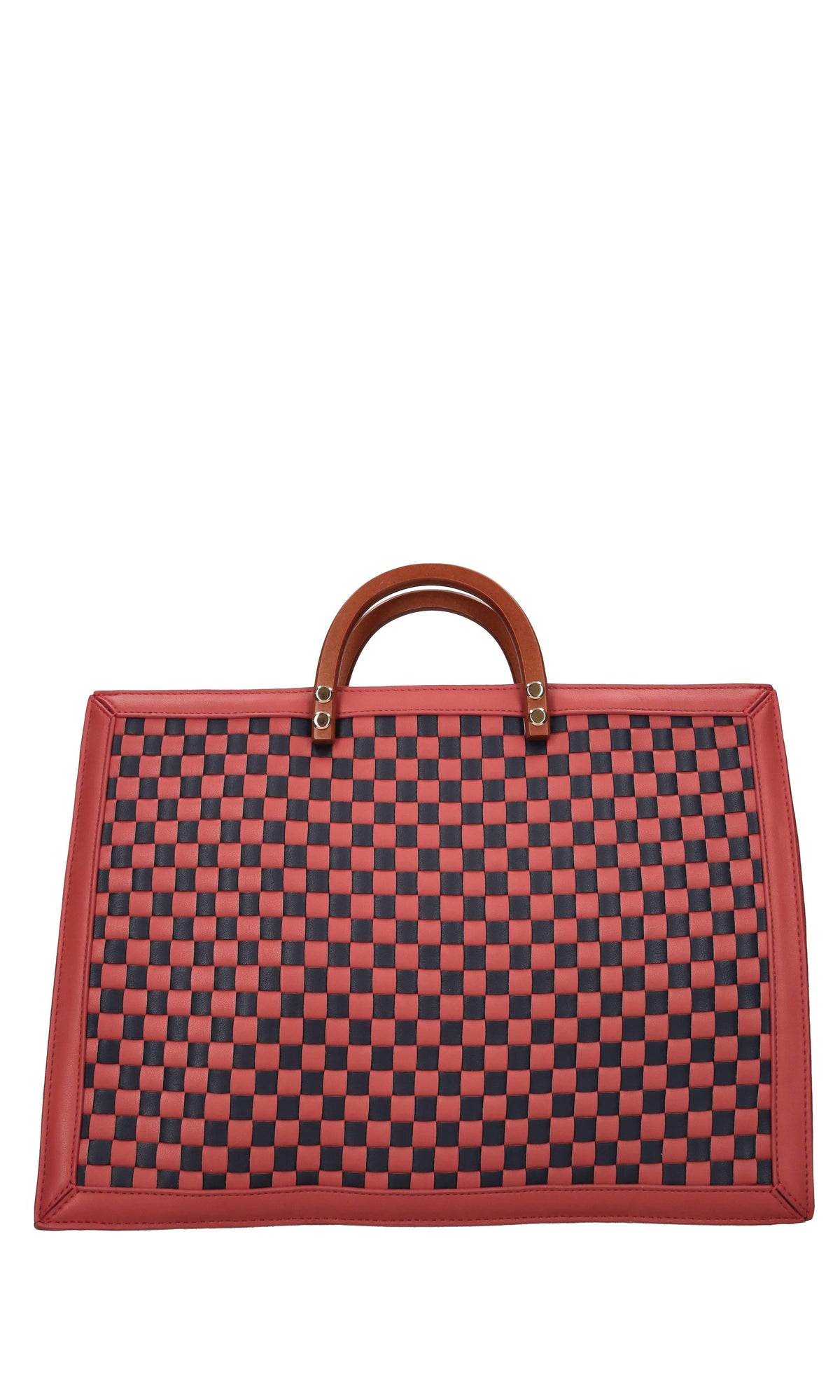 Borsa Sophia in ecopelle intrecciata 