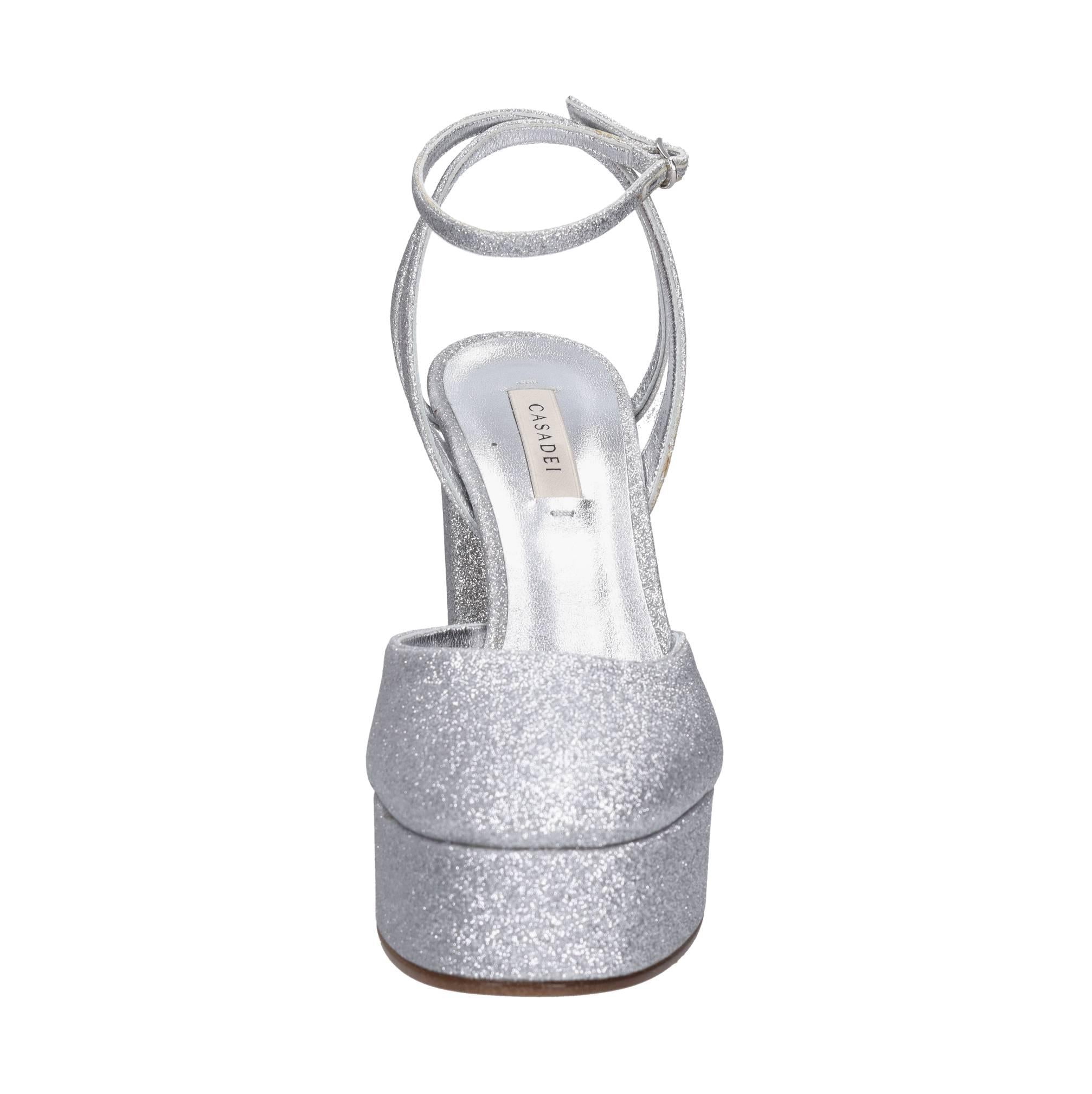 Décolleté slingback glitter 
